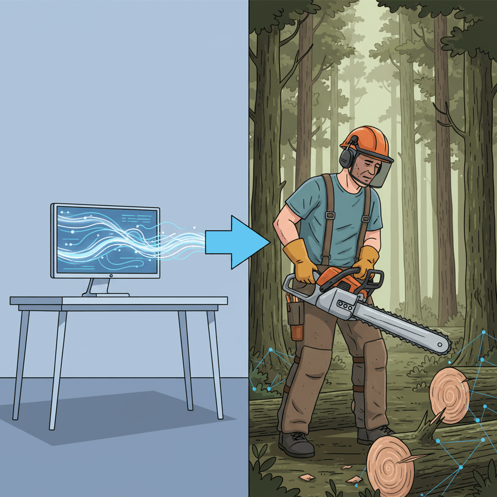 AI Replaces Copywriter, Then Directs Him to Fell Trees