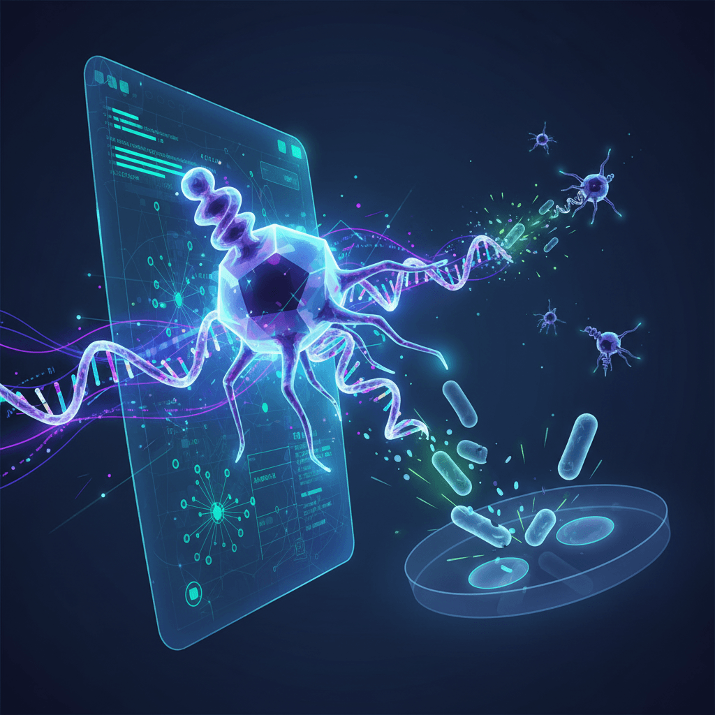 AI writes code of life, creating functional viruses to fight disease.