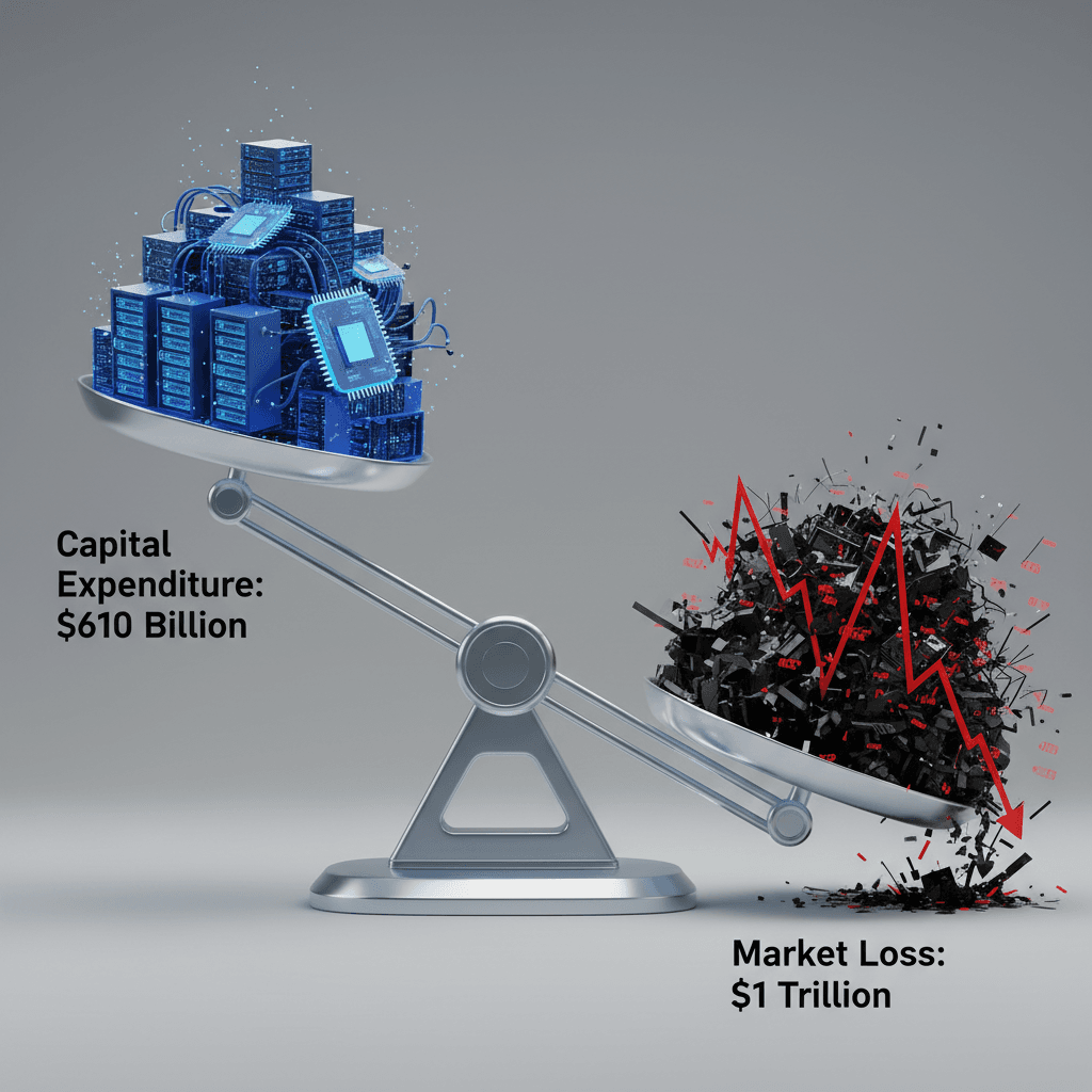 Big Tech Commits $610 Billion to AI, Loses $1 Trillion in Market Value.