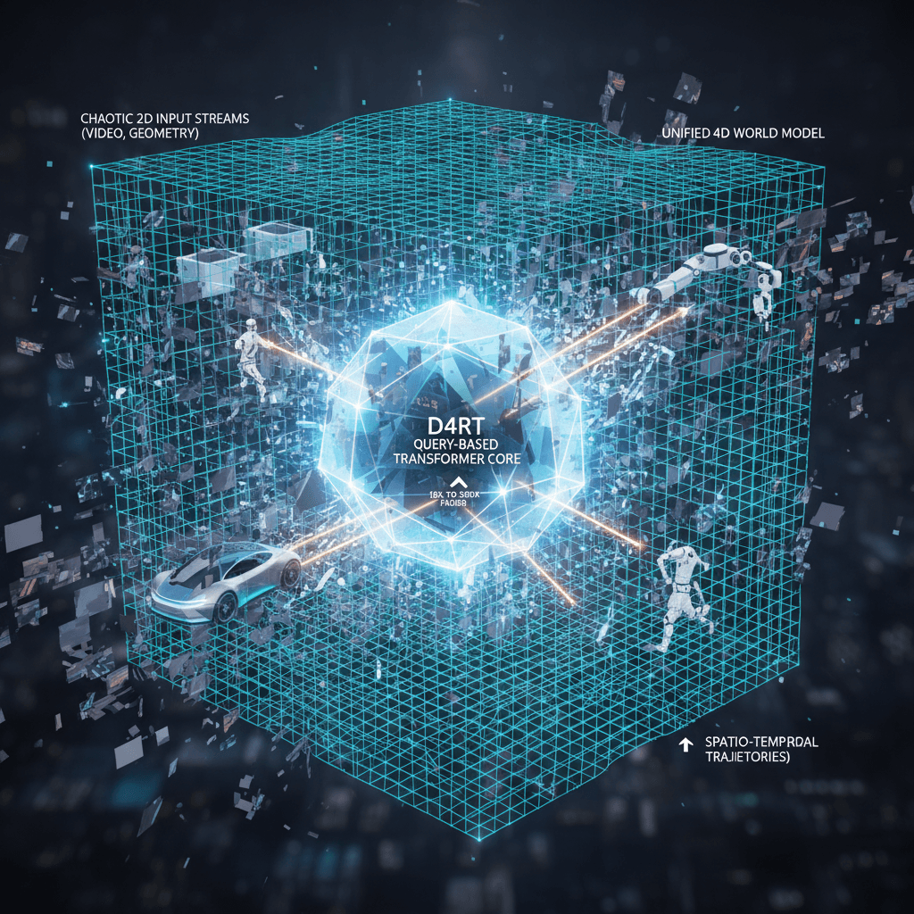 DeepMind's D4RT breakthrough grants AI instant, unified 4D spatial awareness.