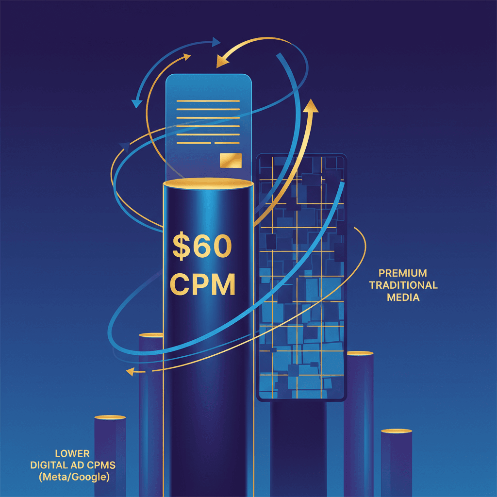 OpenAI prices ChatGPT ads at $60 CPM, rivaling NFL broadcast costs.