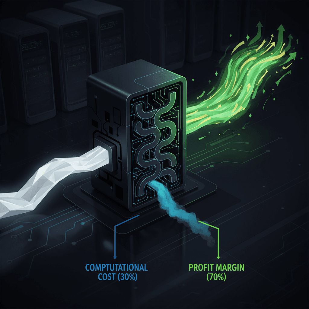 OpenAI unlocks massive profit, pushing AI compute margin to 70%.
