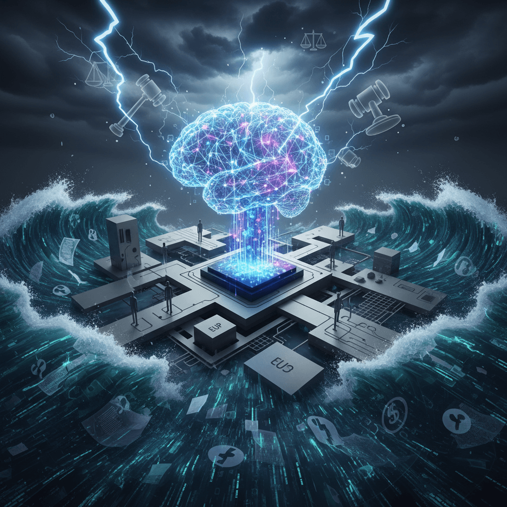 Perfect storm: AI regulations fuel 30% surge in tech legal disputes.