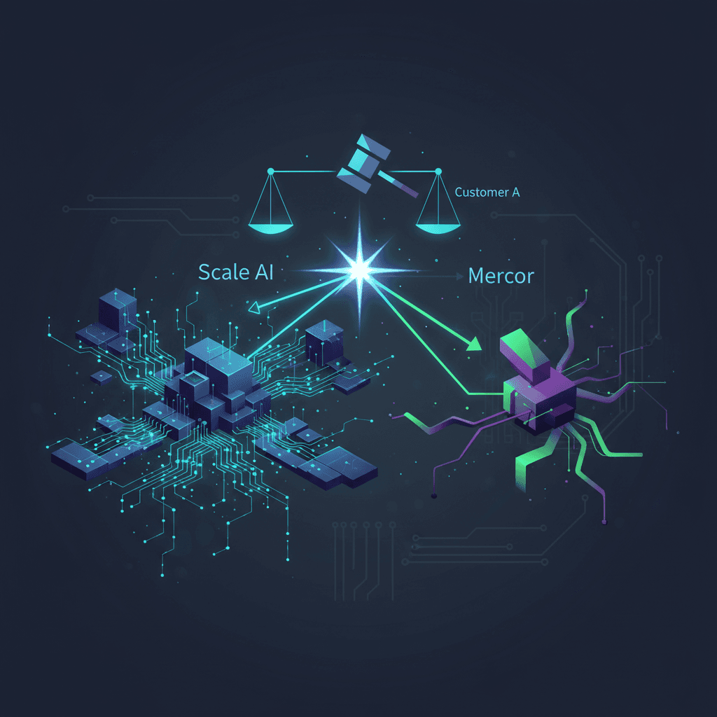 Scale AI Accuses Rival Mercor of Corporate Espionage in Data Labeling War